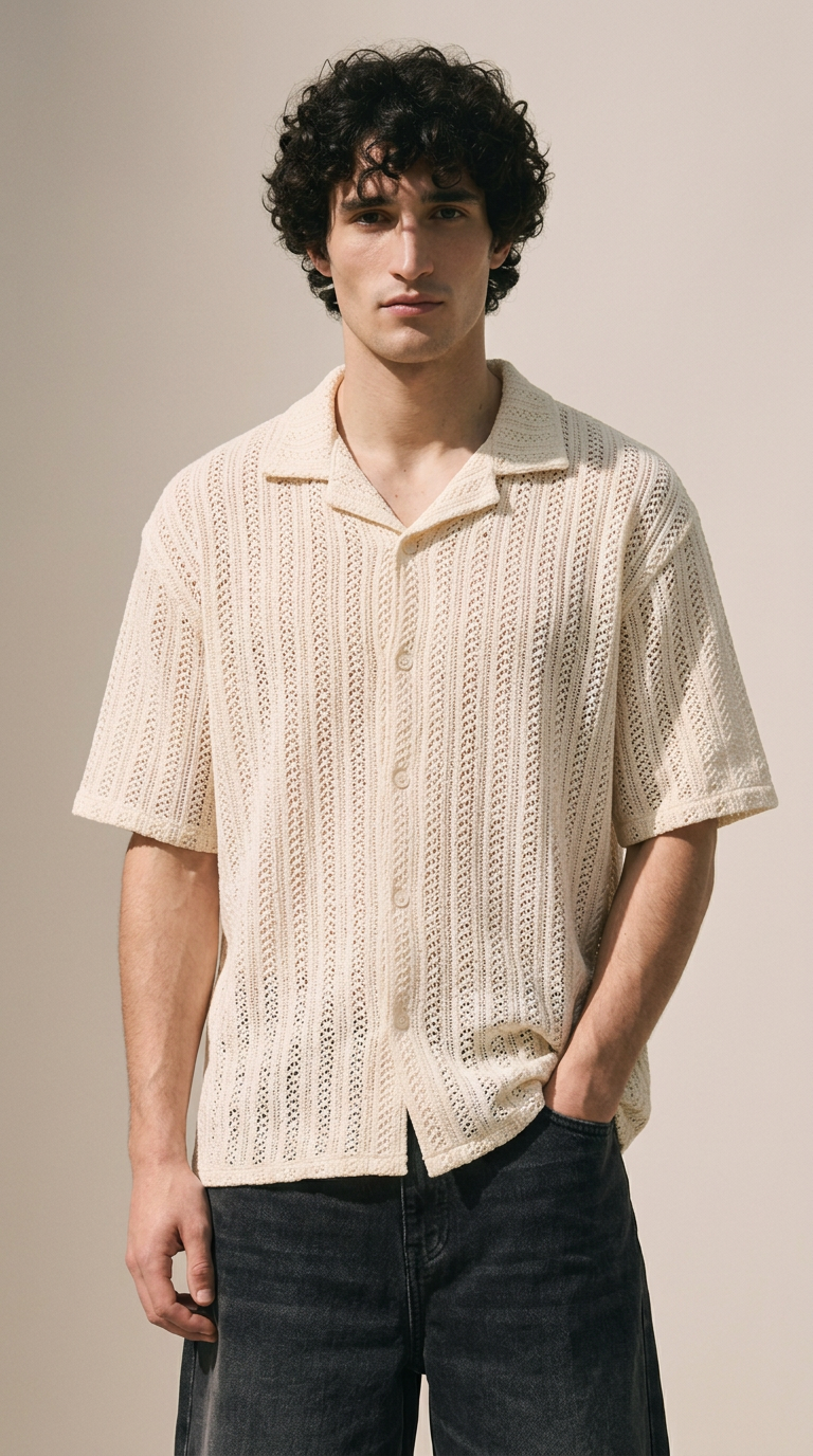Camisa Crochet Cru