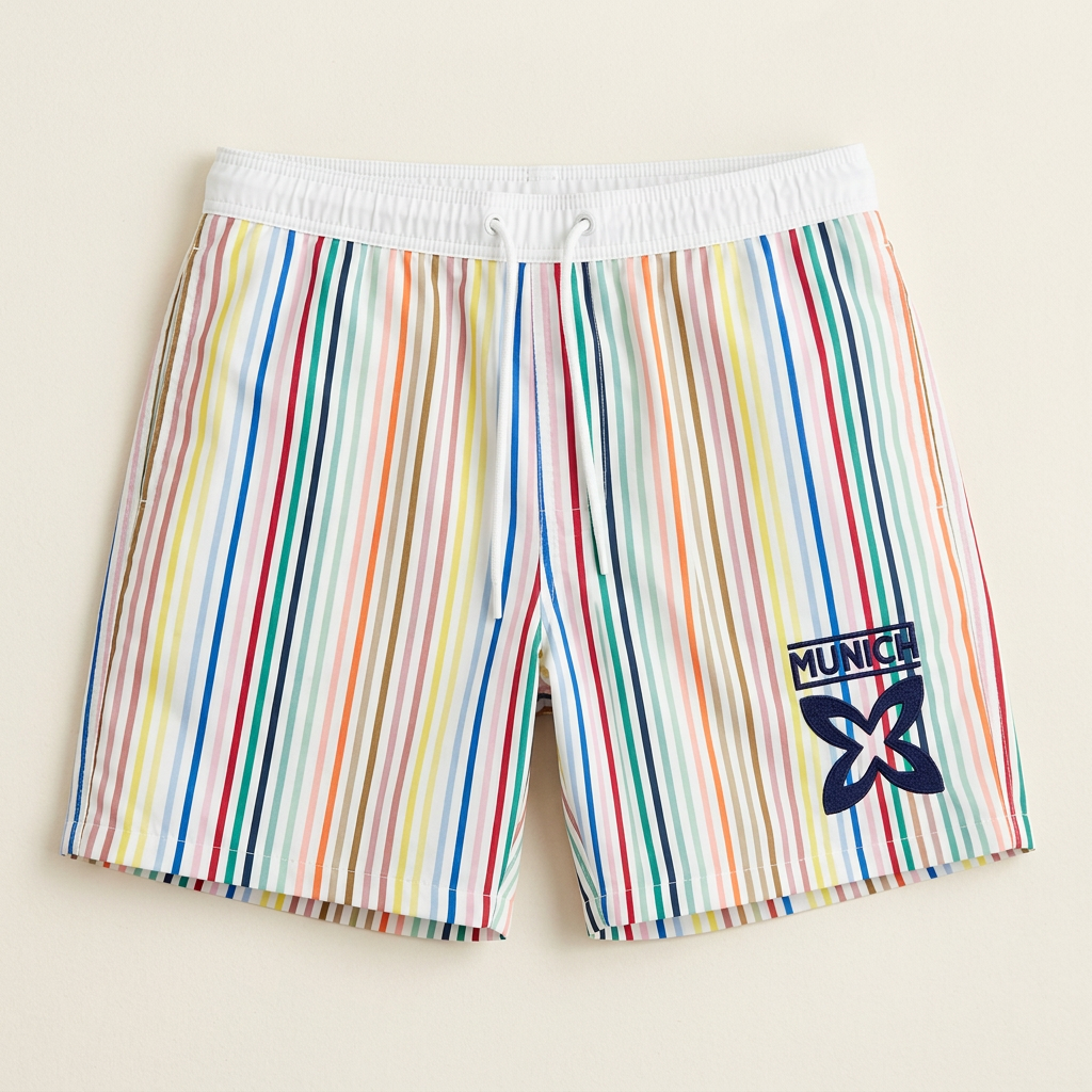 Munich Swim Shorts Rainbow Stripes