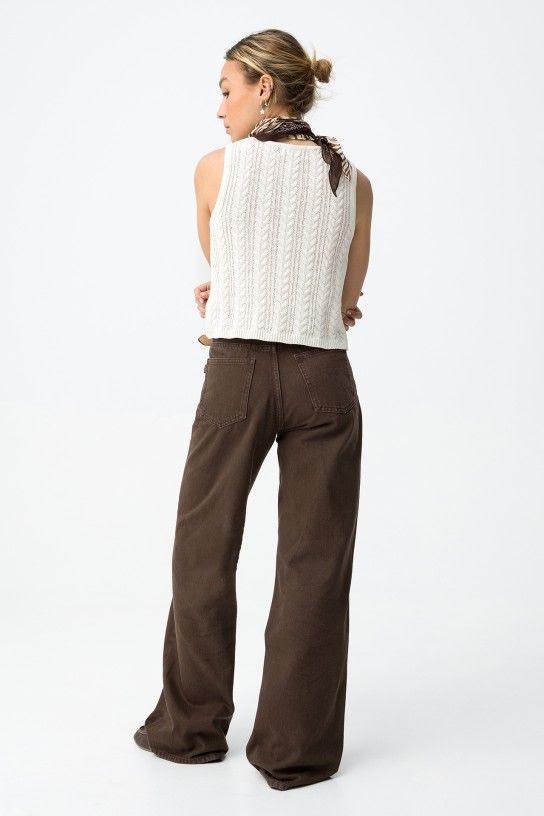 Colete Tricot Cable Cru — foto 3