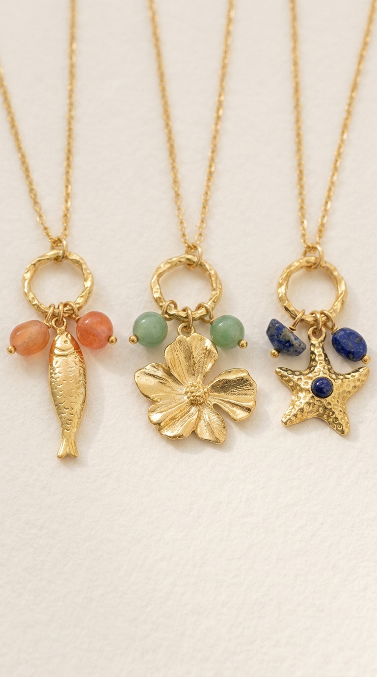Trio Colares Verão Dourado — foto 3