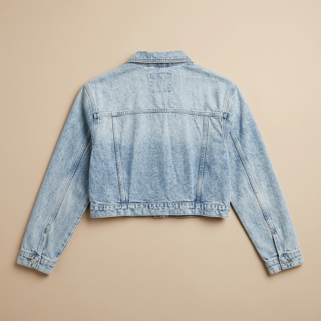 Jaqueta Ganga Cropped Acid Wash — foto 2