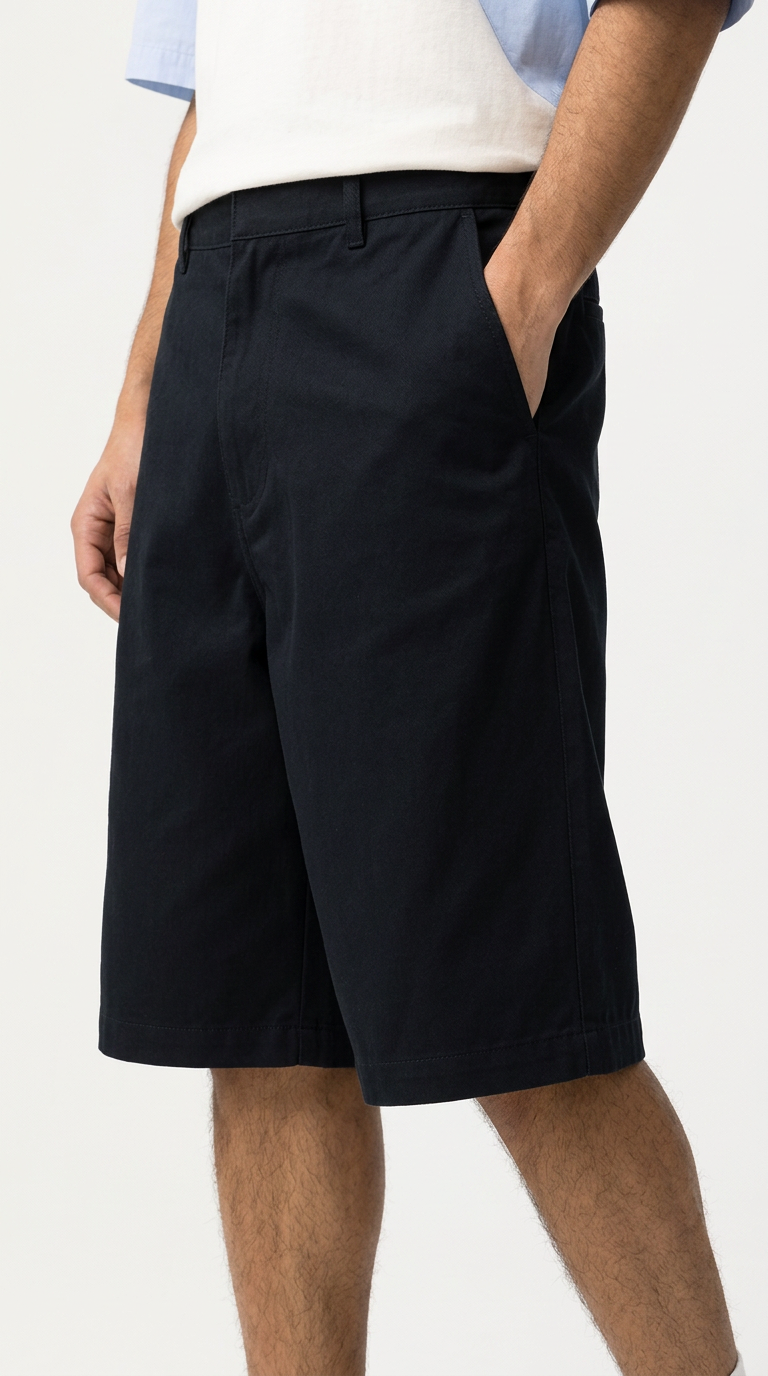 Calções Baggy Preto