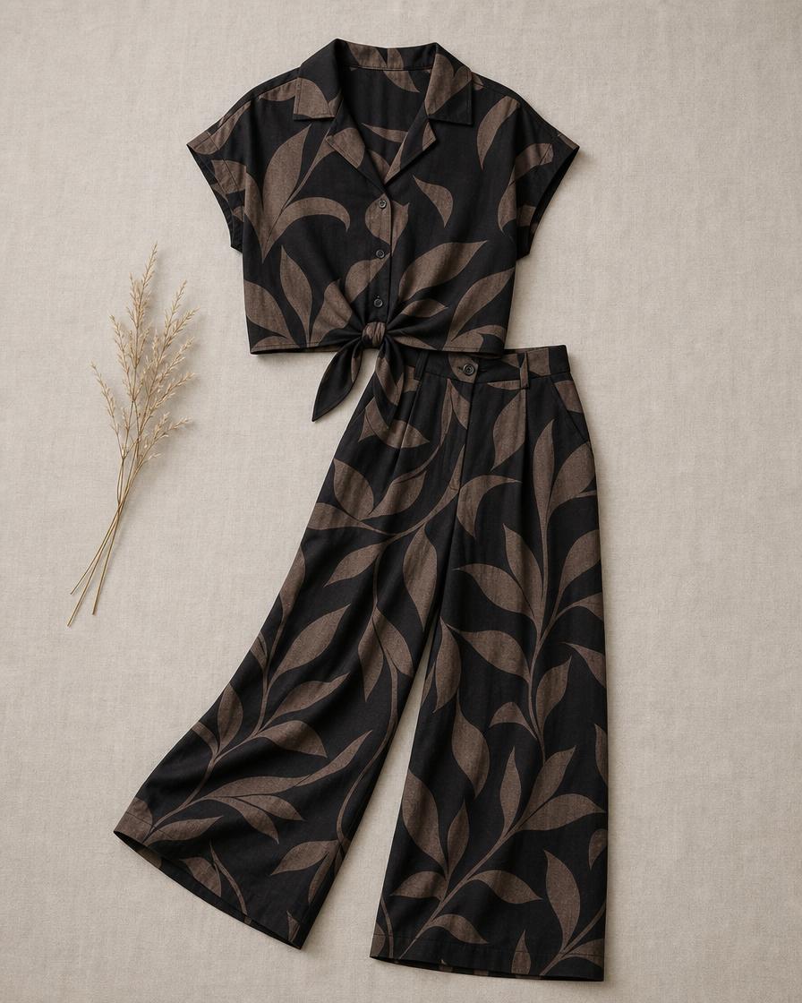 Conjunto Folhagem Castanho — foto 2