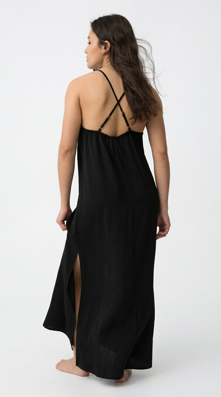 Vestido Slip Noir Preto — foto 2